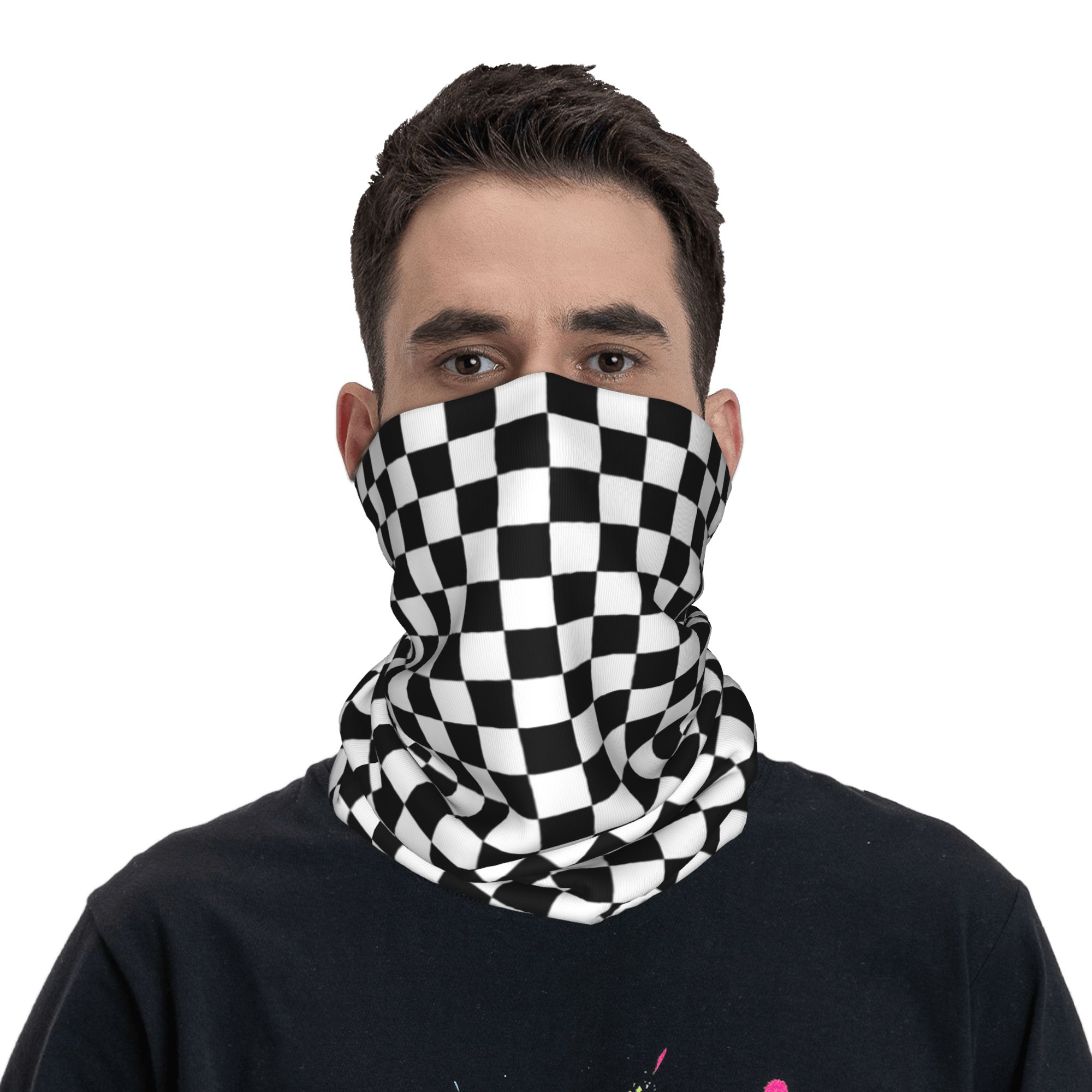 Black and white checkered Band - đánh giá và giá Sports Mask Breathable