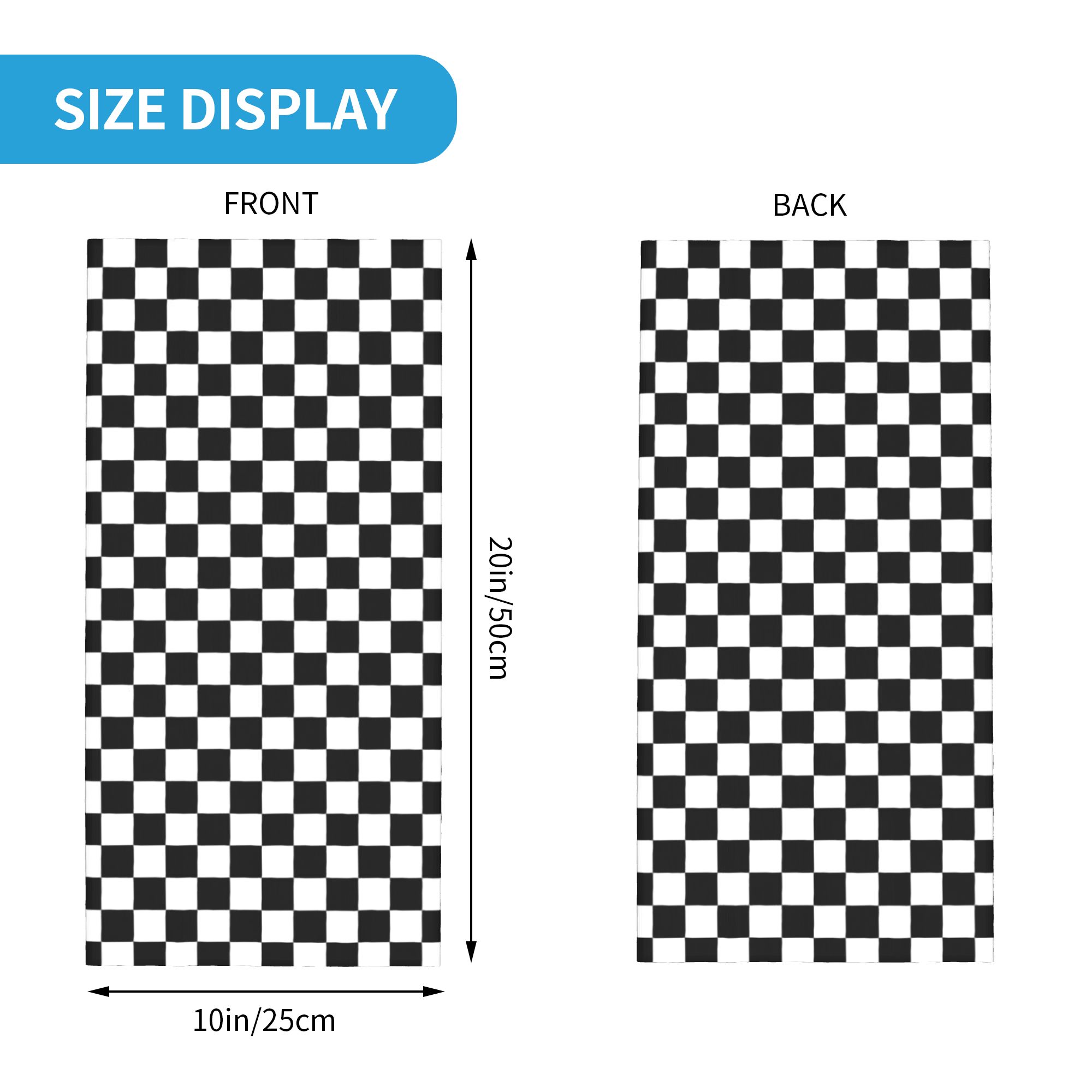 Black and white checkered Band - đánh giá và giá Sports Mask Breathable