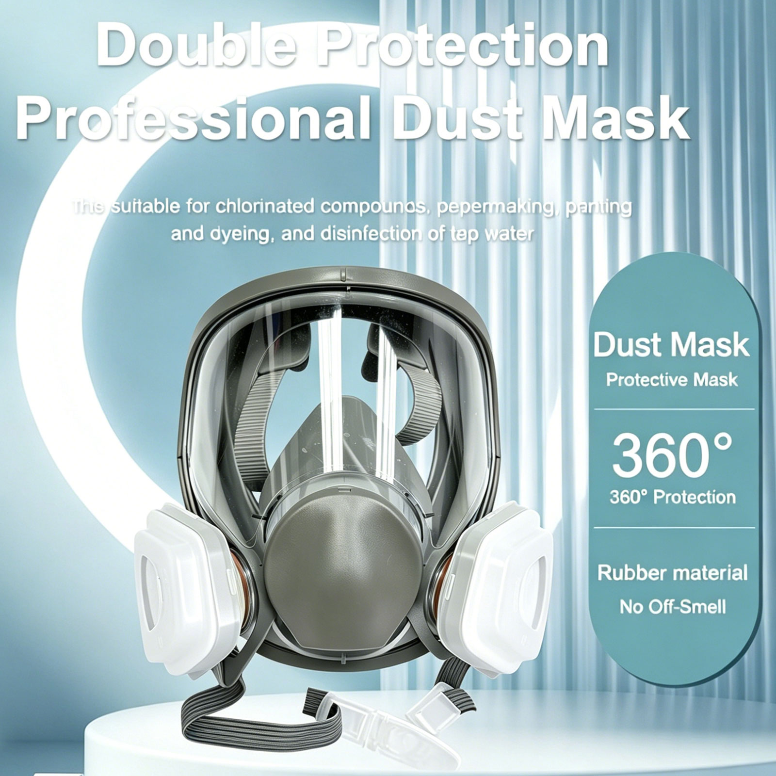 6800 Full Face Respirator with - đánh giá và giá Dust Mask Construction