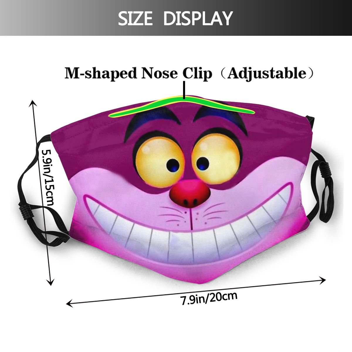 Cười Miệng Mặt Nạ Mèo Cheshire - đánh giá và giá Cloth Face Mask Washable
